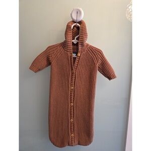 Old Navy Hooded Knit Baby One-Piece in Brown